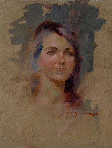 Young girl Life Study Portrait